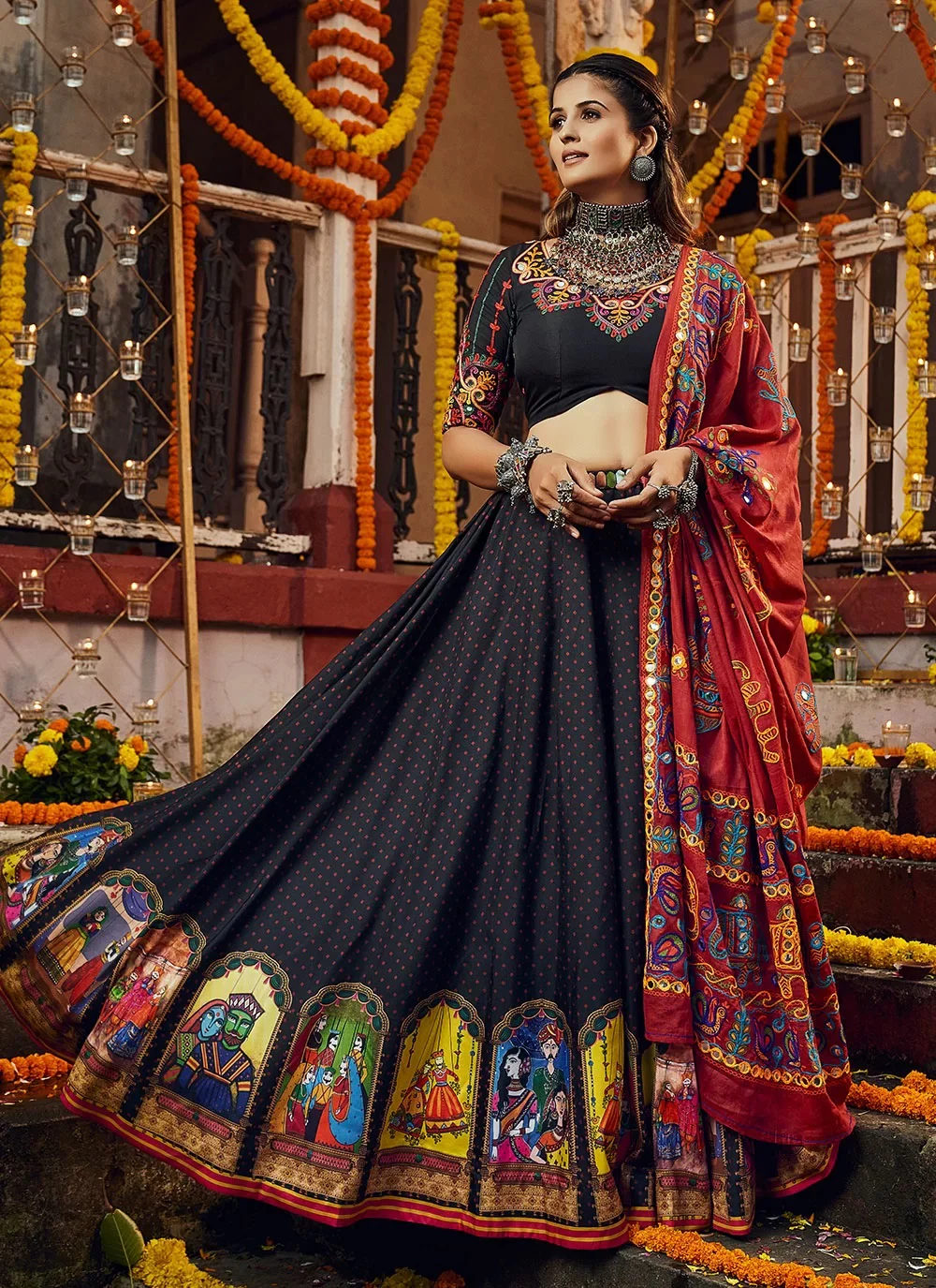 Digital Print Chaniya Choli